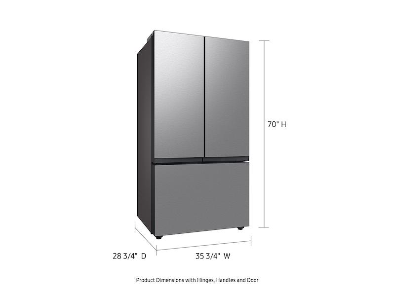 Bespoke 3-Door French Door Refrigerator (24 cu. ft.) with AutoFill Water Pitcher in Stainless Steel