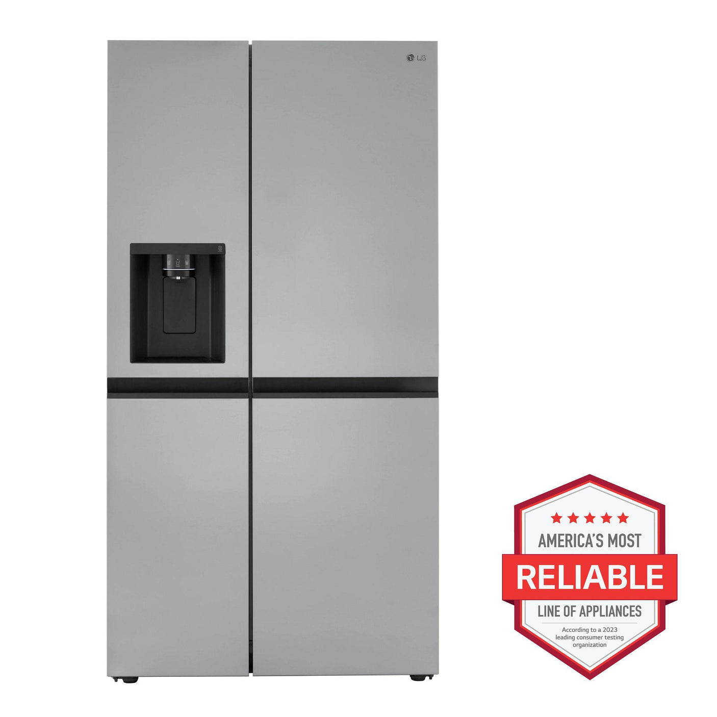 23 cu. ft. Side-by-Side Counter-Depth Refrigerator with Smooth Touch Dispenser