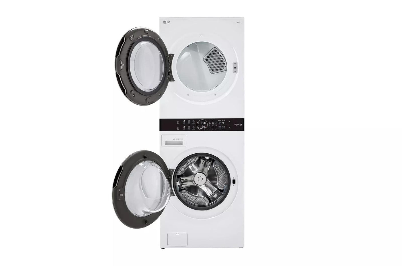 Single Unit Front Load LG WashTower™ with Center Control™ 4.5 cu. ft. Washer and 7.4 cu. ft. Electric Dryer