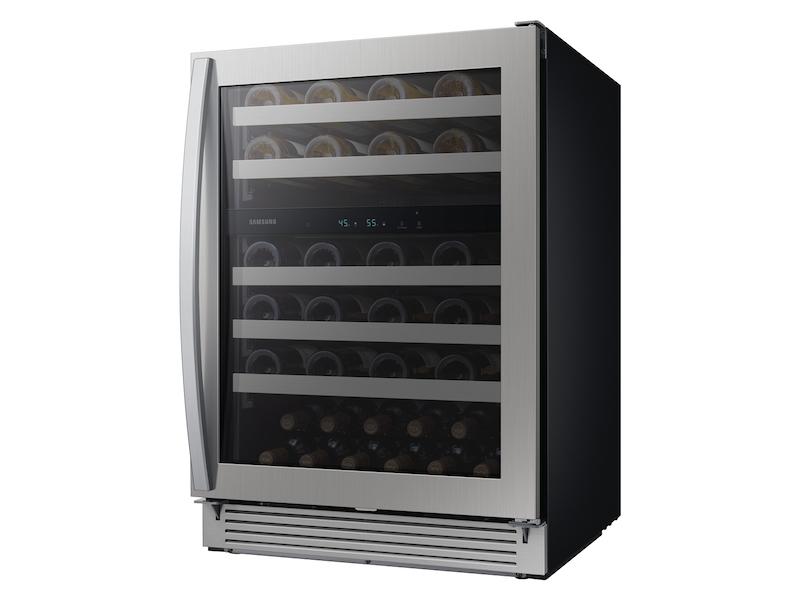 51-Bottle Wine Cooler Refrigerator in Stainless Steel