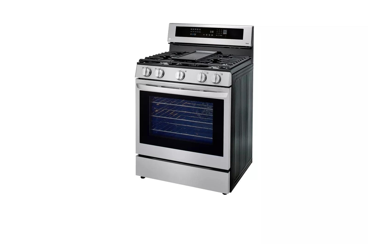 5.8 cu ft. Smart Wi-Fi Enabled True Convection InstaView® Gas Range with Air Fry