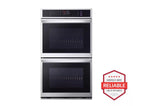 9.4 cu. ft. Smart Double Wall Oven with InstaView®, True Convection, Air Fry, and Steam Sous Vide