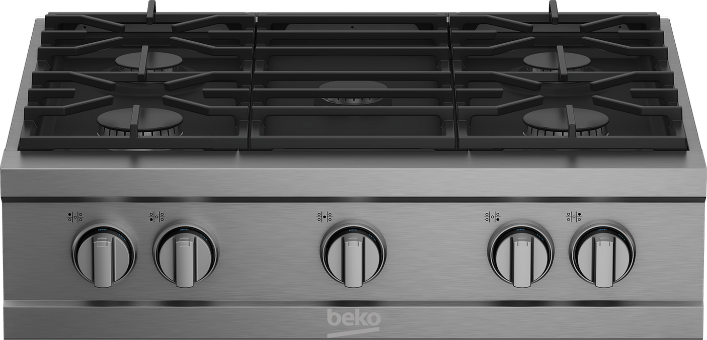 30" Stainless Steel Pro-Style Built-in Gas Range Top