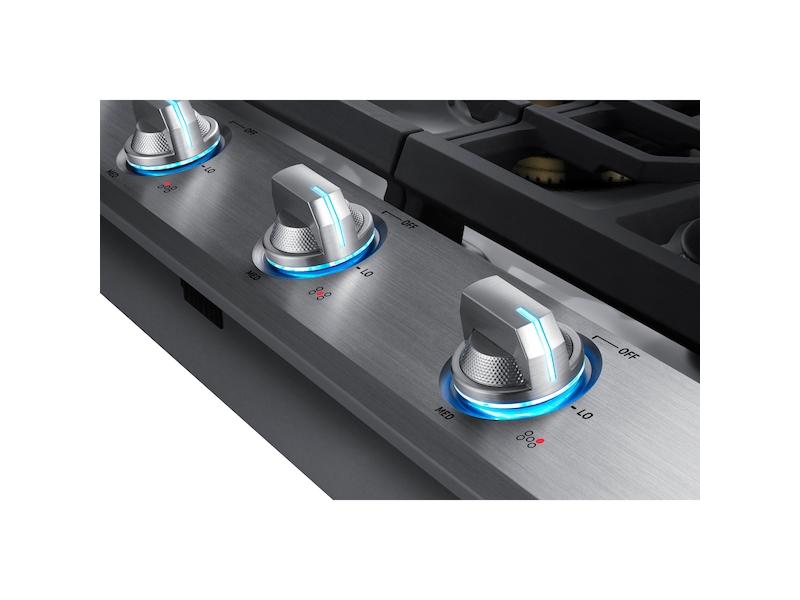 36" Smart Gas Cooktop with 22K BTU Dual Power Burner in Stainless Steel