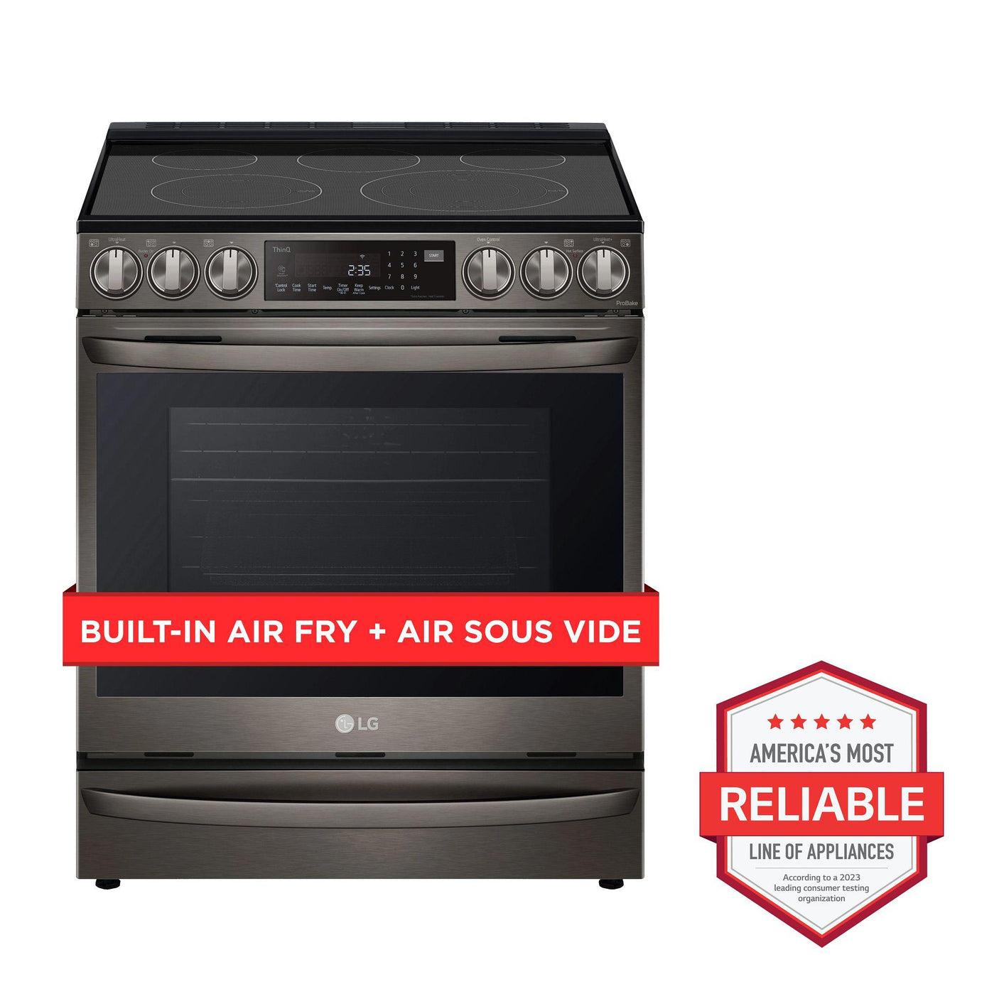 6.3 cu ft. Smart Wi-Fi Enabled ProBake Convection® InstaView™ Electric Slide-in Range with Air Fry