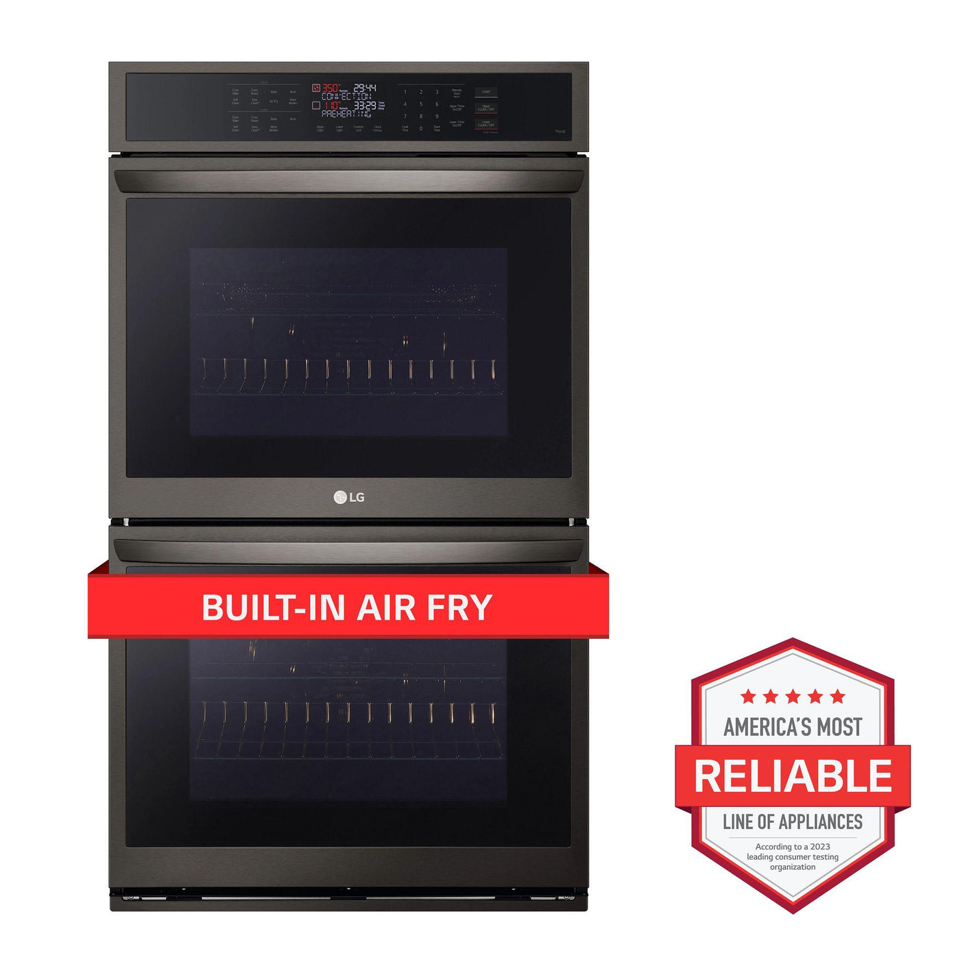 9.4 cu. ft. Smart Double Wall Oven with Convection and Air Fry