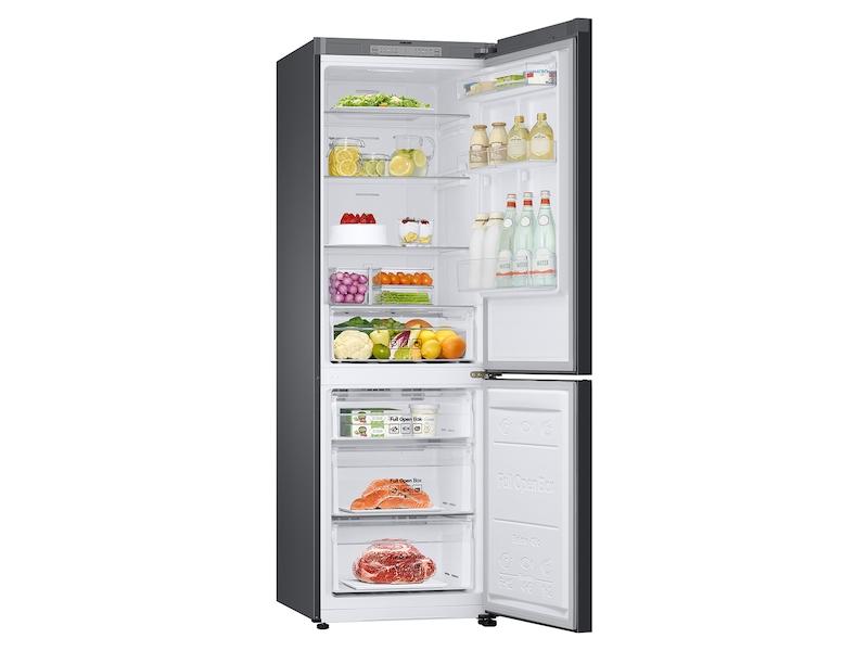 12.0 cu. Ft. Bespoke Bottom Freezer Refrigerator with Flexible Design in Grey Glass