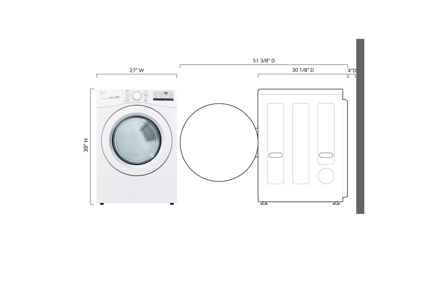 7.4 cu. ft. Ultra Large Capacity Gas Dryer