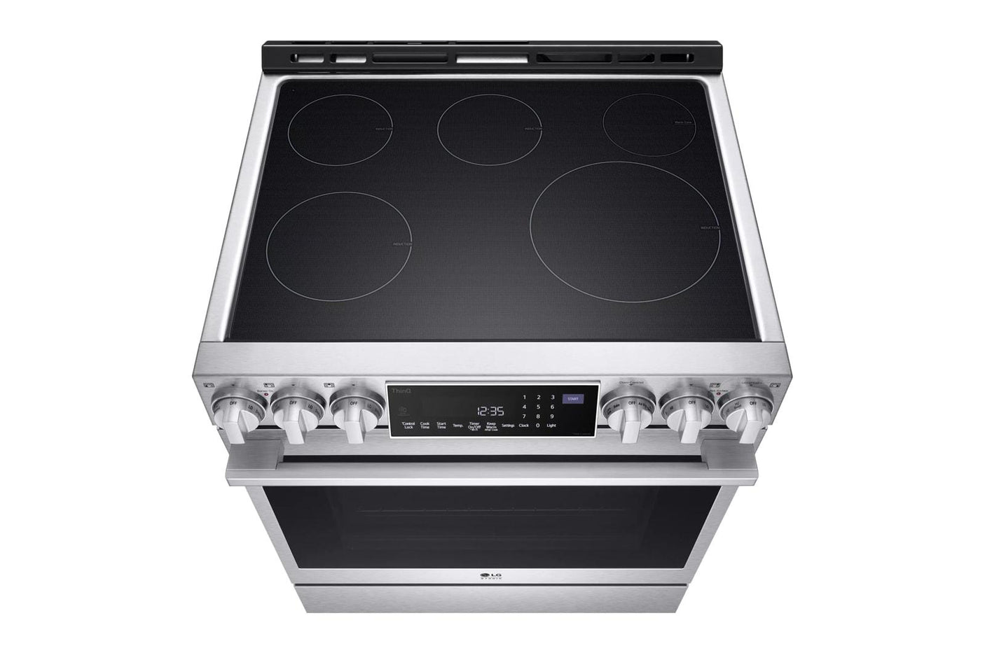 LG STUDIO 6.3 cu. ft. InstaView® Induction Slide-in Range with Air Fry and Air Sous Vide