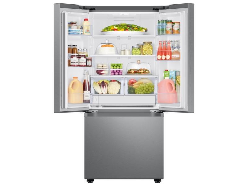 22 cu. ft. Smart 3-Door French Door Refrigerator with External Water Dispenser in Fingerprint Resistant Stainless Steel