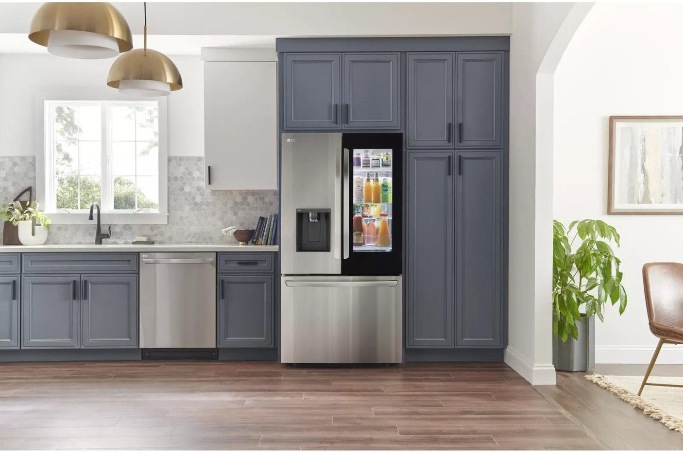 26 cu. ft. Smart InstaView® Counter-Depth MAX™ French Door Refrigerator