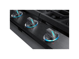 36" Smart Gas Cooktop with Illuminated Knobs in Black Stainless Steel